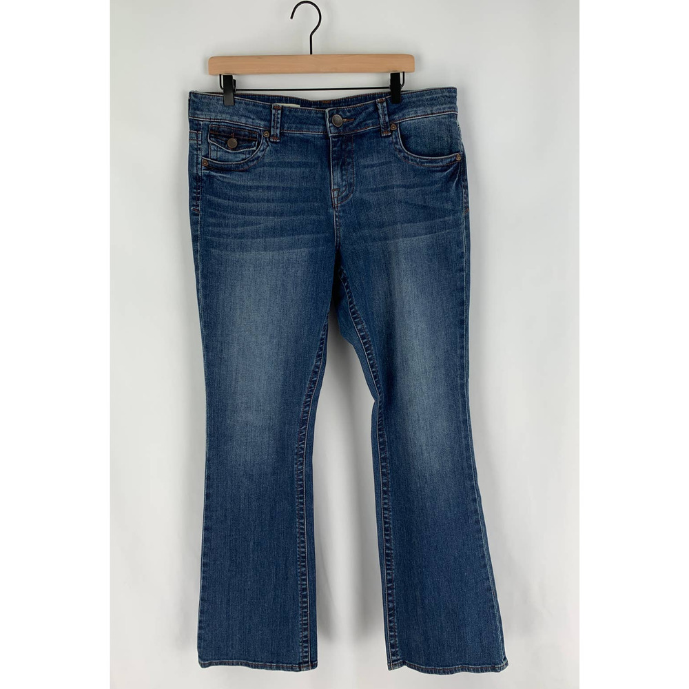 KUT From The Kloth Natalie High Rise Bootcut Jeans Womens Size 14 Denim